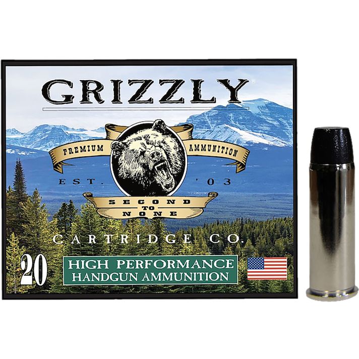Grizzly Ammo GC44M16 44Mag 300gr Wide Flat Nose Gas Check 20 Per Box/10 Case