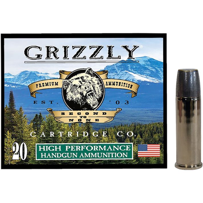 Grizzly Ammo GC44M19 44Mag 320gr Wide Long Nose Gas Check 20 Per Box/10 Case