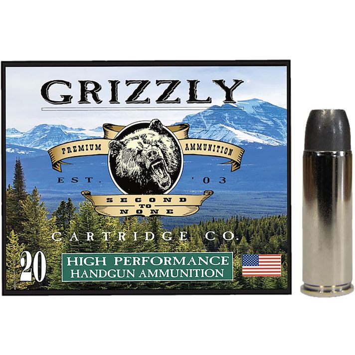 Grizzly Ammo GC45C+P14 45Colt+P 335gr Wide Long Nose Gas Check 20 Per Box/10 Case