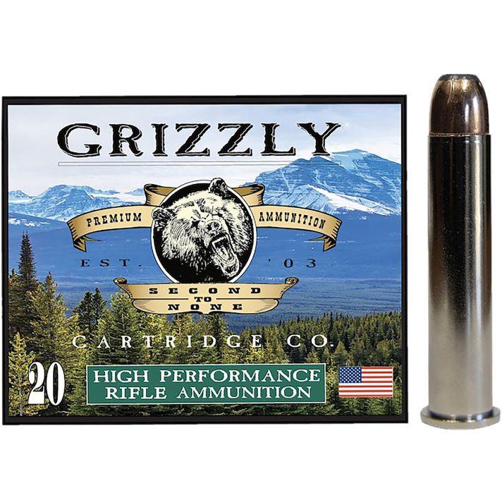 Grizzly Ammo GC45/70+P3 45-70Gov+P 350gr Bonded Flat Point 20 Per Box/10 Case
