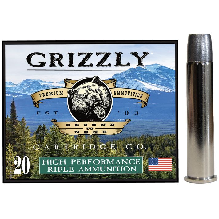 Grizzly Ammo GC45/70+P5 45-70Gov+P 405gr Wide Long Nose Gas Check 20 Per Box/10 Case