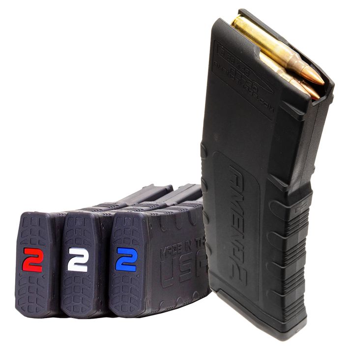 Amend2 3PACK556BLK30 MOD-230+1 5.56 NATO Fits AR-15 Red/White/Blue Polymer