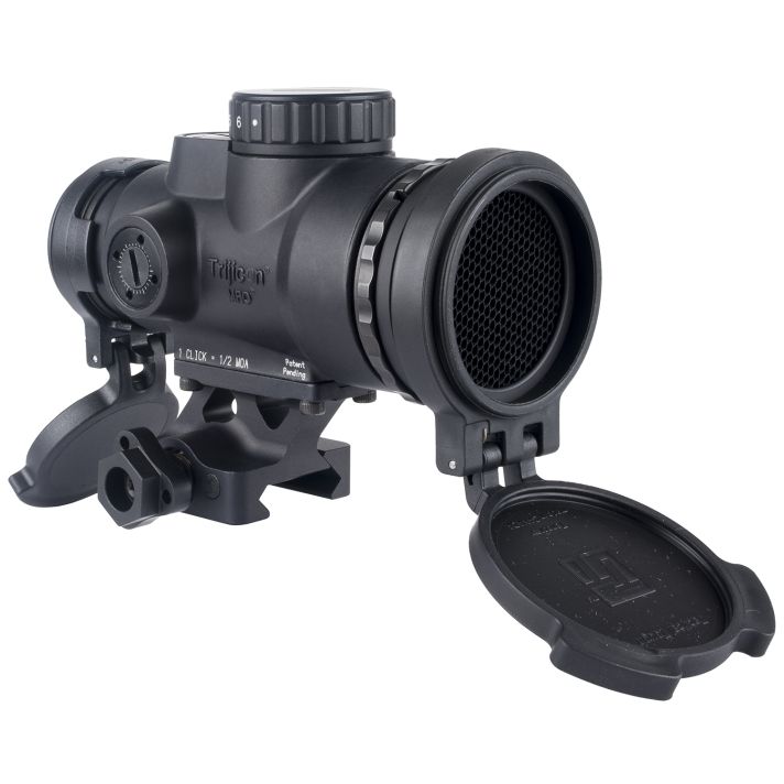 Trijicon 2200355 MRO SD Patrol Black 1x 25mm 2 MOA Red Dot Reticle Full Co-Witness Quick Release Mount W/ Q-LOC Technology