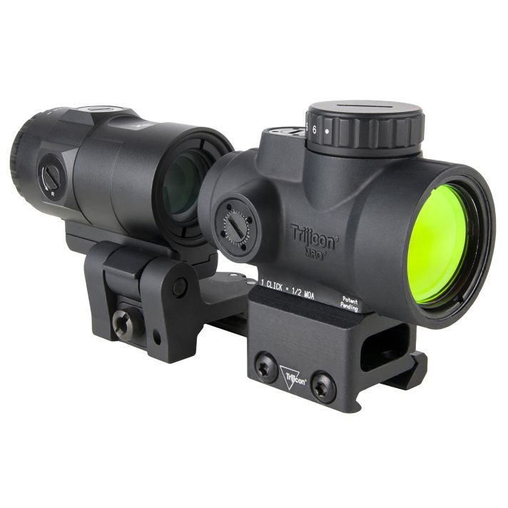 Trijicon 2200368 MRO SD Patrol Black 1x 25mm 2 MOA Red Dot Reticle Full Co-Witness Mount