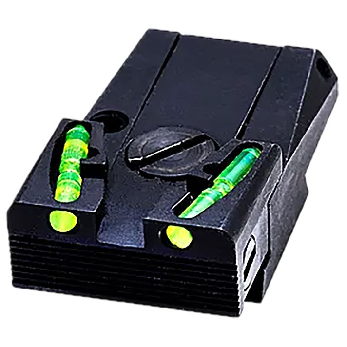 HiViz GLAD211 Adjustable Rear SightFront Green Fits Most Glock Models