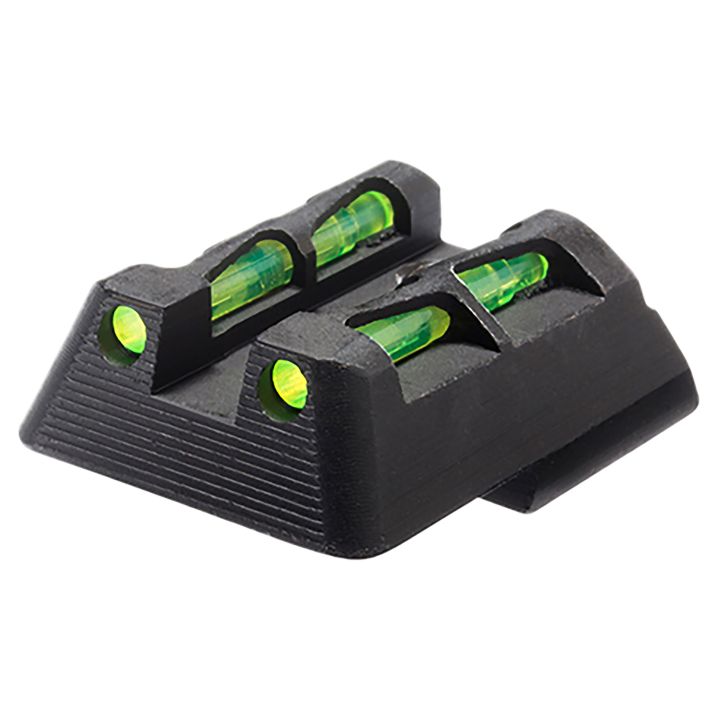 HiViz HKLW11 LiteWaveGreen/Red Black Frame Fits H&K 45/P30/VP9/VP40