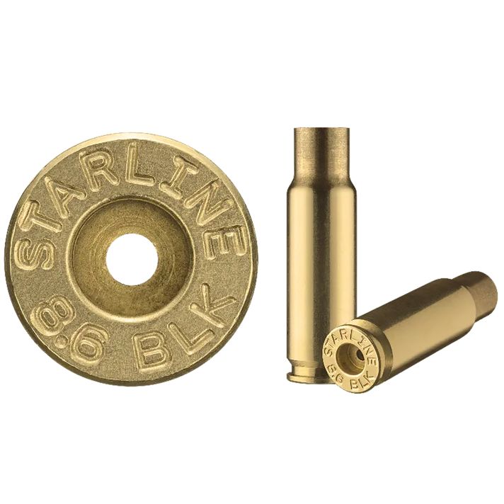STAR 8.6BLKEUP-50 UNP BRASS 8.6 BLACKOUT