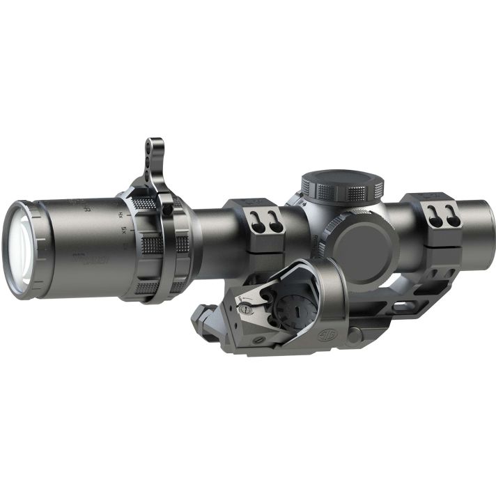 Sig Sauer Electro-Optics SOTMC61000-R1 Tango-MSR Compact Black 1-6x24mm, 30mm Tube Illuminated BDC6 Reticle, Romeo1 3MOA Red Dot Reticle w/10 Brightness Settings