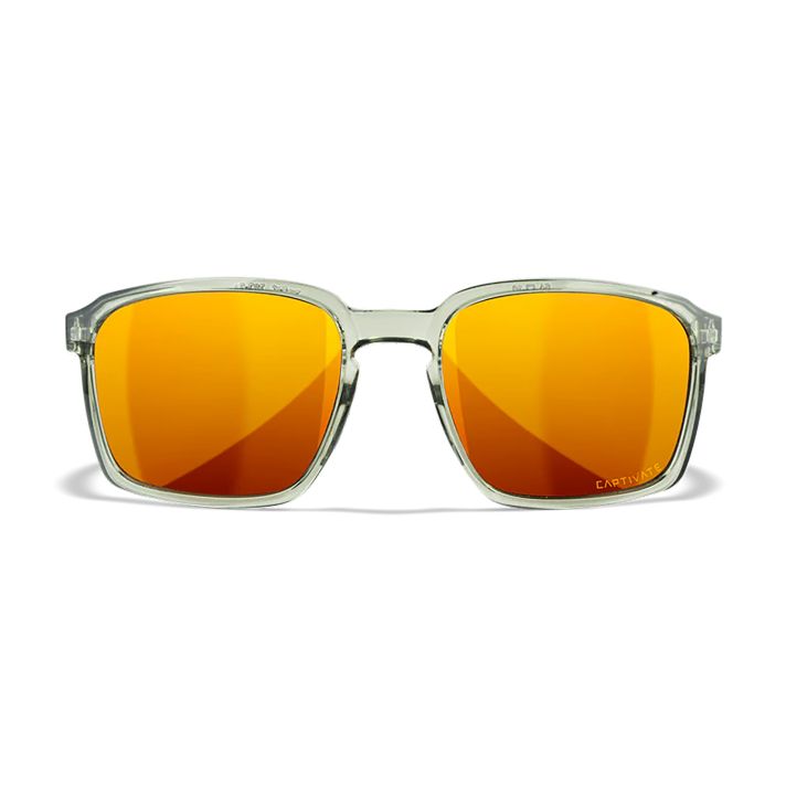 Wiley X AC6ALF04 AlfaM/L Bronze Mirror Lens Polycarbonate Gloss Crystal Light Olive Frame