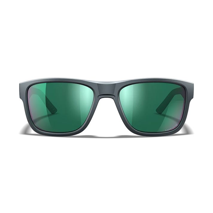 Wiley X AC6OVN17 OvationGreen Mirror Lens Dark Gray Frame