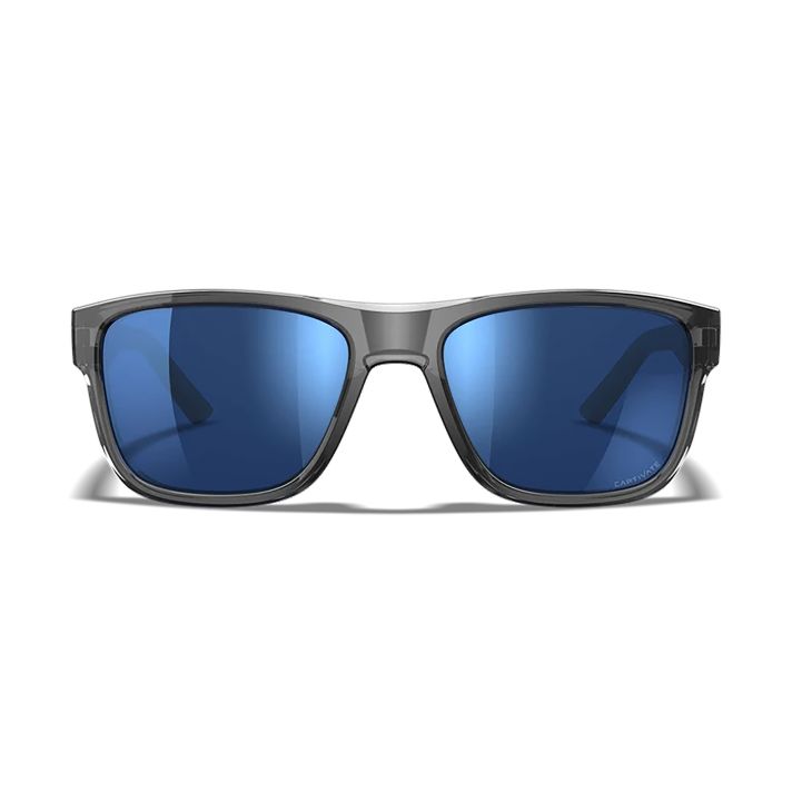 Wiley X AC6OFN19 OvationBlue Mirror Lens Dark Gray Frame