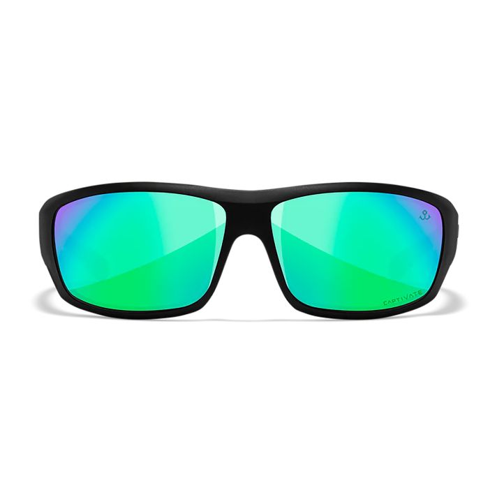 Wiley X ACOME22 OmegaGreen Mirror Lens Polycarbonate Matte Black Frame