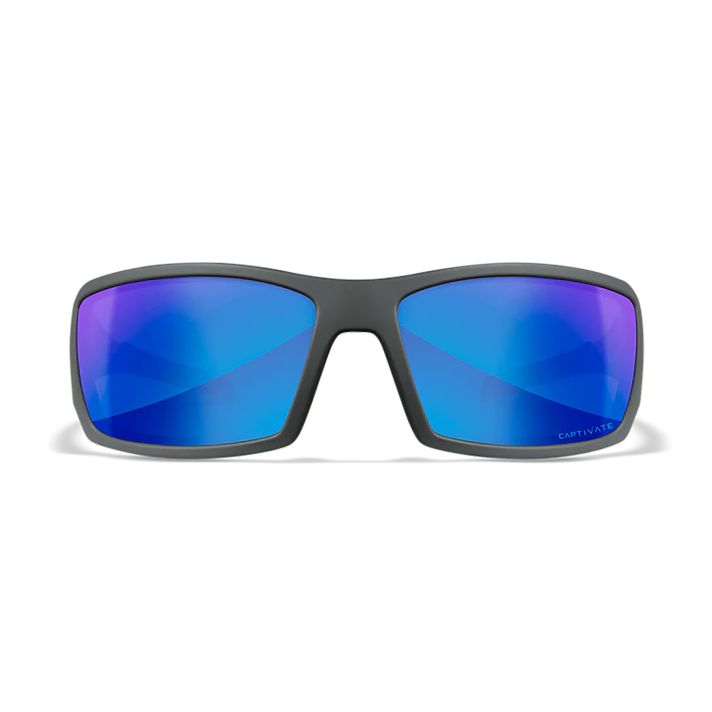 Wiley X SSTWI09 TwistedM/L Blue Mirror Lens Polycarbonate Matte Gray Frame