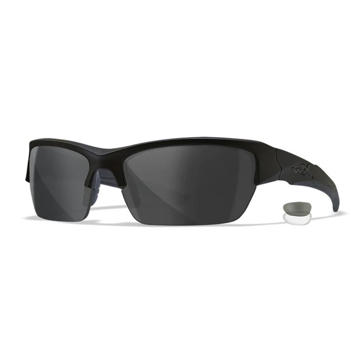 Wiley X CHVAL07 ValorMedium Smoke Gray/Clear Lens Polycarbonate Matte Black Frame