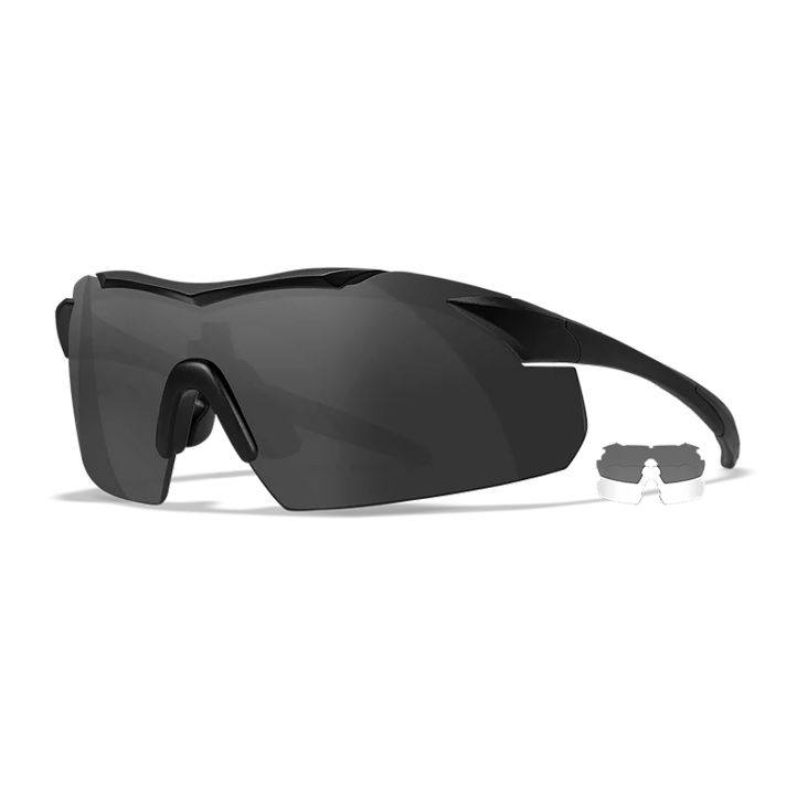 Wiley X 3501 VaporSmoke Gray/Clear Lens Polycarbonate Matte Black Frame