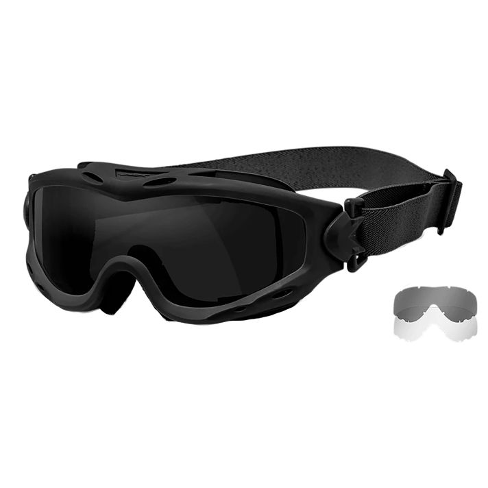 Wiley X SP29B Spear Goggles Smoke Gray Lens Matte Black Frame