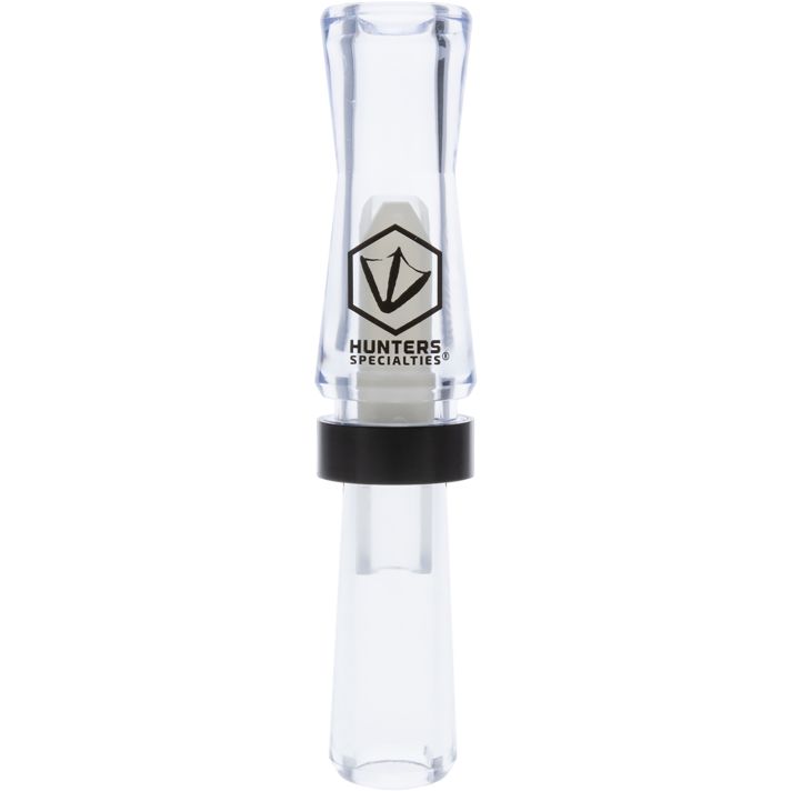 Hunters Specialties HS-WF-DRDC Suzie-Q Double Reed Duck Call Duck Sounds Clear Polycarbonate