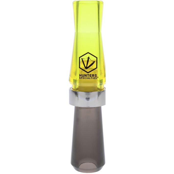 Hunters Specialties HS-WF-SRGC E-Z-E Plucker Short Reed Goose Call Black/Yellow Polycarbonate