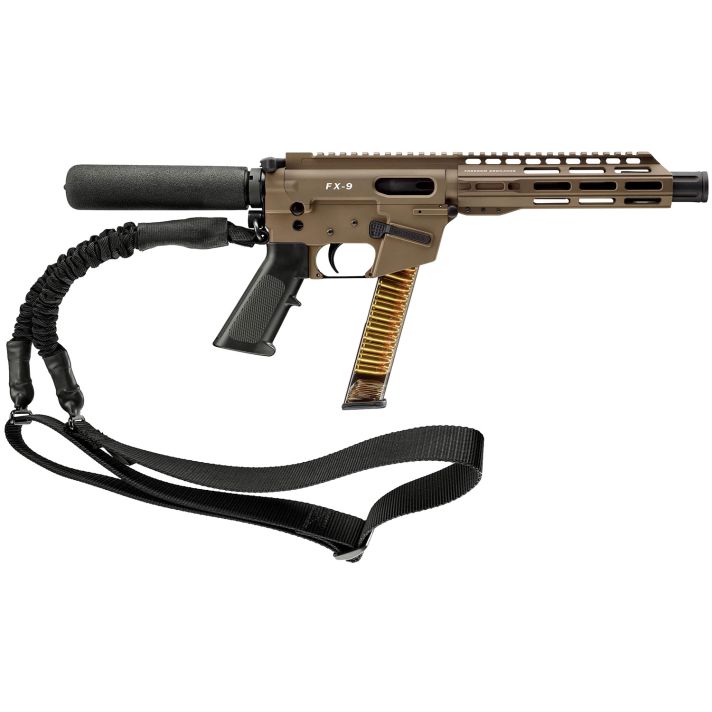 FREEDOM ORDNANCE FX9P8T-FDE FX9P9mm Luger 31+1 8" Flat Dark Earth Synthetic Pistol Tube