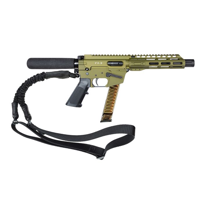 FREEDOM ORDNANCE FX9P8T-ODG FX9P9mm Luger 31+1 8" OD Green Synthetic Pistol Tube