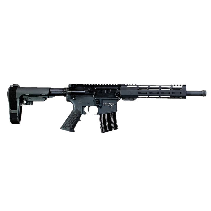 Alexander Arms PHI50ST Highlander50 Beowulf 7+1 12" Black Fluted Threaded Barrel, Black Anodized Picatinny Rail Receiver, SB Tactical SBA3 Brace, Black Ergo Grip