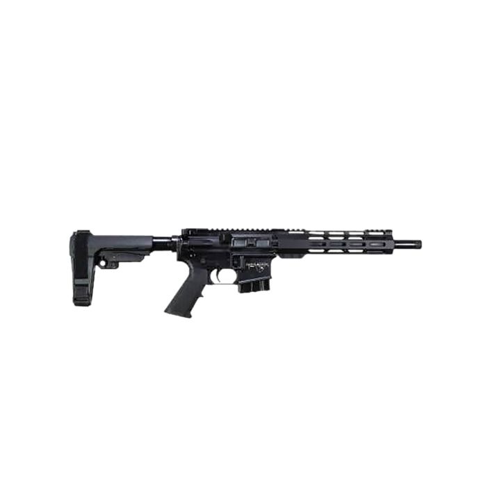Alexander Arms PHI65ST Highlander6.5 Grendel 10+1 11" Black Fluted Threaded Barrel, Black Anodized Picatinny Rail Receiver, Polymer SBA Tactical Brace, Black A2 Grip