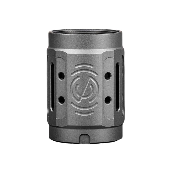 SilencerCo AC5447 Alpha MAAD Brake 2.0 Black Anodized Aluminum 2" OAL 1.45" Diameter