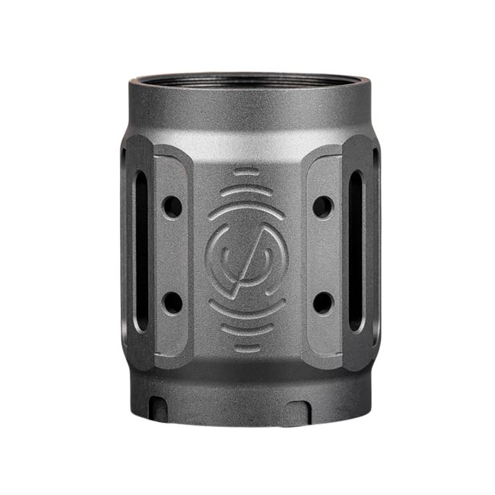 SilencerCo AC5449 Bravo MAAD Brake 2.0 Black Anodized Aluminum 2.11" OAL 1.68" Diameter