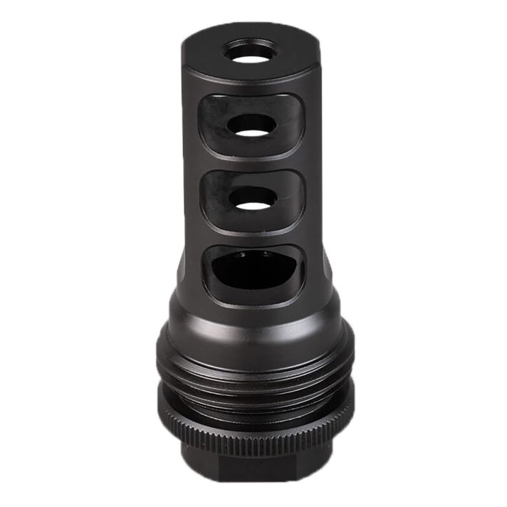 SilencerCo AC1276 ASR Muzzle Brake Black Nitride 9/16x24 RH Threads 30 Cal