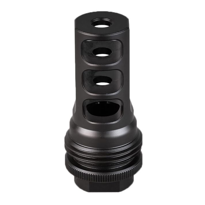SilencerCo AC2631 ASR Muzzle Brake Black Nitride 3/4"x24 Threads 458 Cal