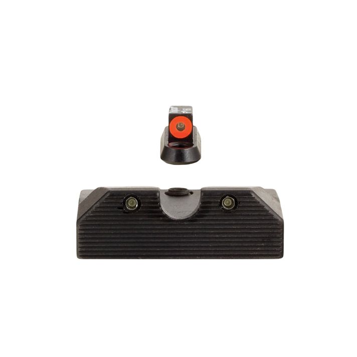 Trijicon 601081 HD XR Night Sight Set Green Tritium/Orange Outline Front, Green Tritium Rear, Black Frame, Fits CZ P-10/P-10C