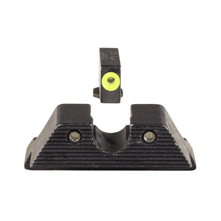 Trijicon 600845 HD XR Night Sight Set Green Tritium/Yellow Outline Front, Green Tritium Rear, Black Frame, Fits Glock/48/43/43X/43E Excludes MOS