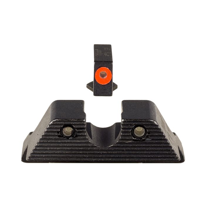 Trijicon 600846 HD XR Night Sight Set Green Tritium/Orange Outline Front, Green Tritium Rear, Black Frame, Fits Glock/48/43/43X/43E Excludes MOS