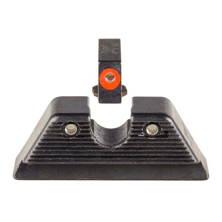 Trijicon 601092 HD XR Night Sight Set Green Tritium/Orange Outline Front, Green Tritium Rear, Black Frame, Fits Most Glock/17 MOS/19 MOS/45 MOS