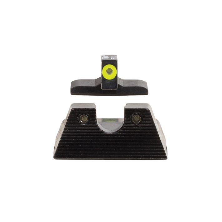 Trijicon 600895 HD XR Night Sight Set Green Tritium/Yellow Outline Front, Green Tritium Rear, Black Frame, Fits H&K VP9/45C/45C Tactical/P30/P30L/P30SK