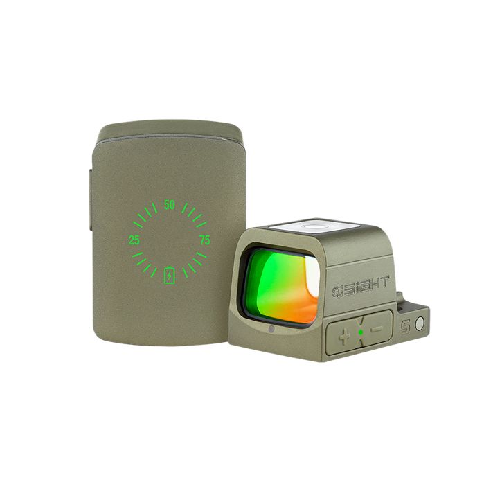 Olightstore Usa Inc OSIGHTOG Osight SOlive Drab Green 1x2 MOA Red Dot/32 MOA Circle Reticle