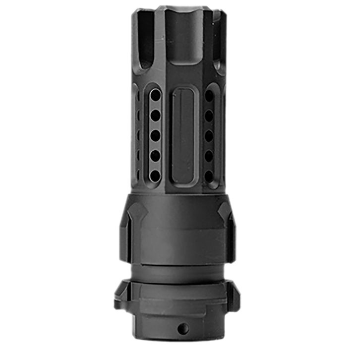 Cobalt Kinetics CKRCBKM556 KeyMo Muzzle Device 5.56x45mm NATO Black Nitride Steel 1/2"x28 Threads