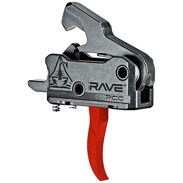 Rise Armament T017PCCRED Rave Pistol Caliber Carbine Black/Red Curved
