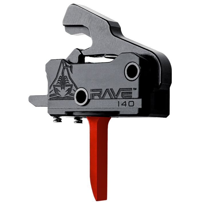 Rise Armament T017FRED RA-140 Super Sporting Black/Red Flat Fits AR-Platform