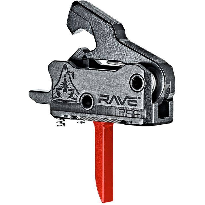 Rise Armament T017FPCCRED Rave Pistol Caliber Carbine Black/Red Single-Stage