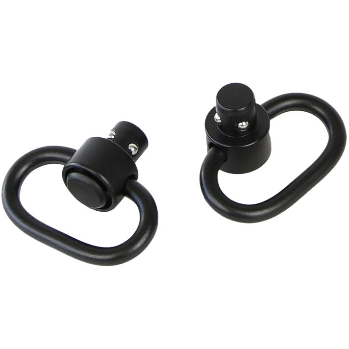 Bulldog BD884 Deluxe Push Button Swivel Black 1.25" Steel