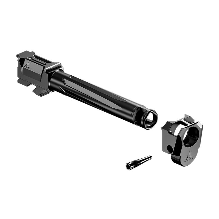 Radian Weapons R0884 Ramjet + Afterburner ComboFits Glock 17 Gen 4 Black Ported Stainless Steel