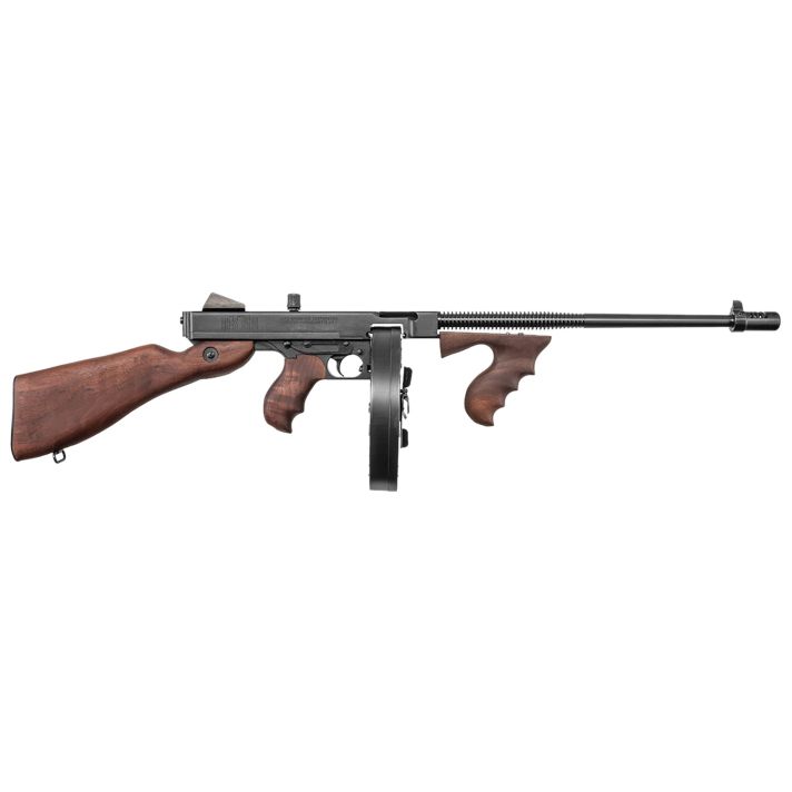 Auto-Ordnance T5P100D 1927A-1 Lightweight Deluxe .45 Cal 100+1 Fixed Walnut Wood Stock, Walnut Grip