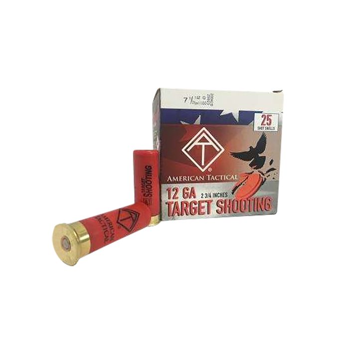 ATI ATIACL12T75 Target Load12Gauge 2.75" 1oz 7.5Shot 25 Per Box/10 Case
