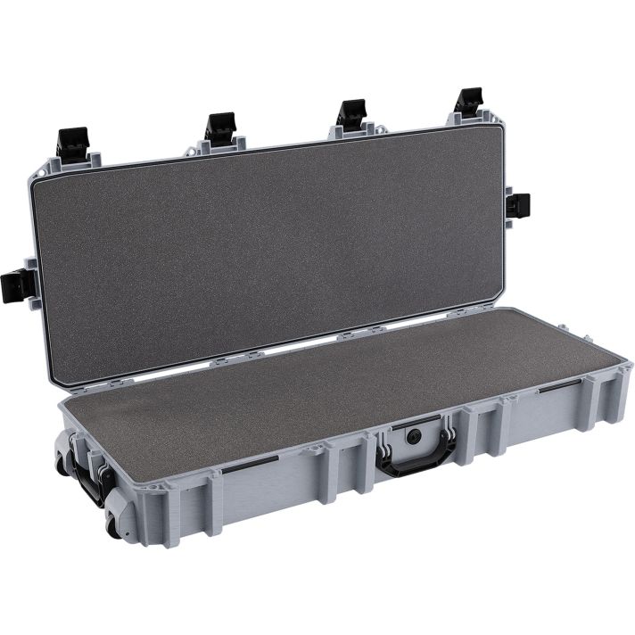 Pelican VCV7300000GRY Vault Double Rifle Case 44" Gray Polyethylene Foam Weather Resistant