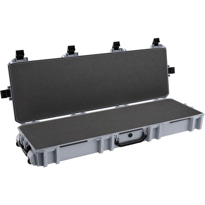 Pelican VCV8000000GRY Vault Double Rifle Case 53" Gray Polyethylene Foam Weather Resistant