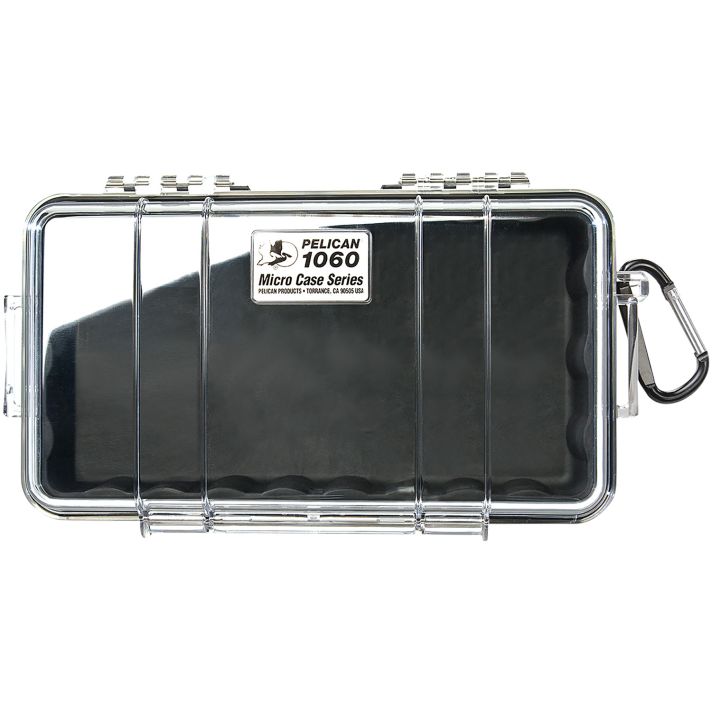 Pelican 1060025100 Micro CaseBlack/Clear Polycarbonate 9.88" Long