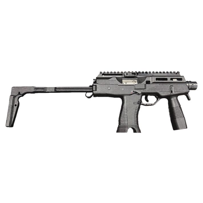 B&T Firearms BTTP9PROUSPISTOL TP9 Pro 9mm Luger 30+1 5.10" Black Hardcoat Anodize Aluminum Picatinny Rail/M-LOK Receiver, Black Grip Ambidextrous,