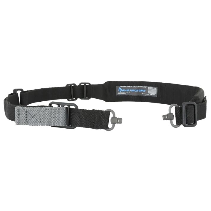 Blue Force Gear VCASPB200AABK Vickers Push Button Sling Black Cordura Padded