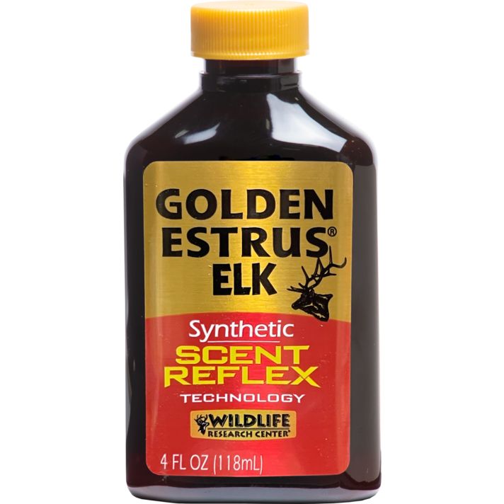 Wildlife Research 44714 Golden Estrus Synthetic Elk 4 oz Bottle